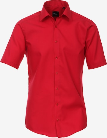 VENTI Slim fit Business Shirt in Red: front