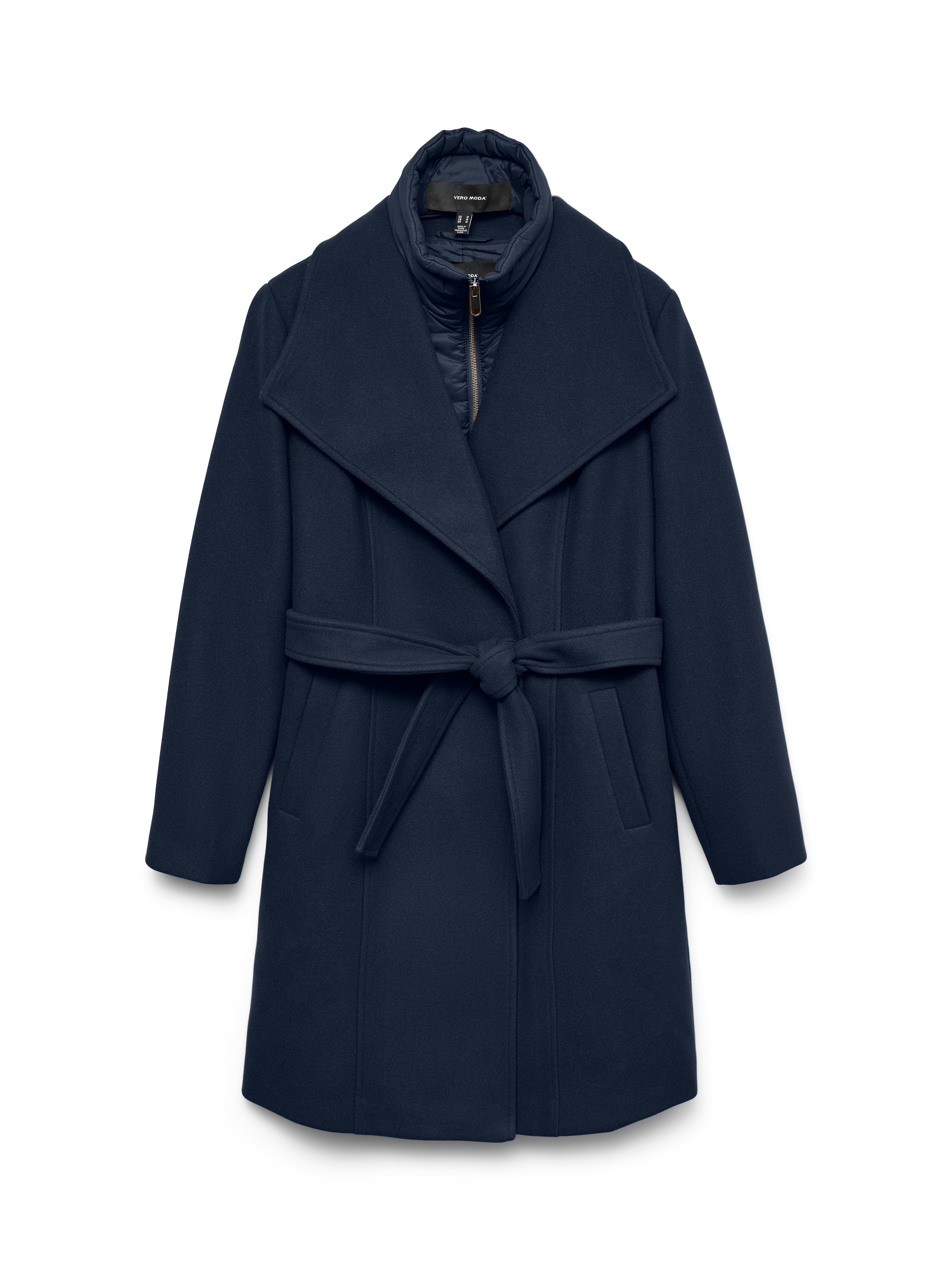 VERO MODA - Abrigo de entretiempo en azul: frente