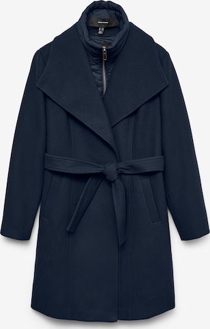 VERO MODA - Abrigo de entretiempo en azul: frente