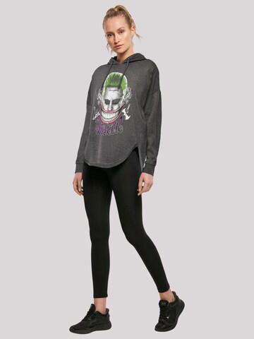 F4NT4STIC Sweatshirt 'Suicide Squad Joker Coloured Smile' in Grey