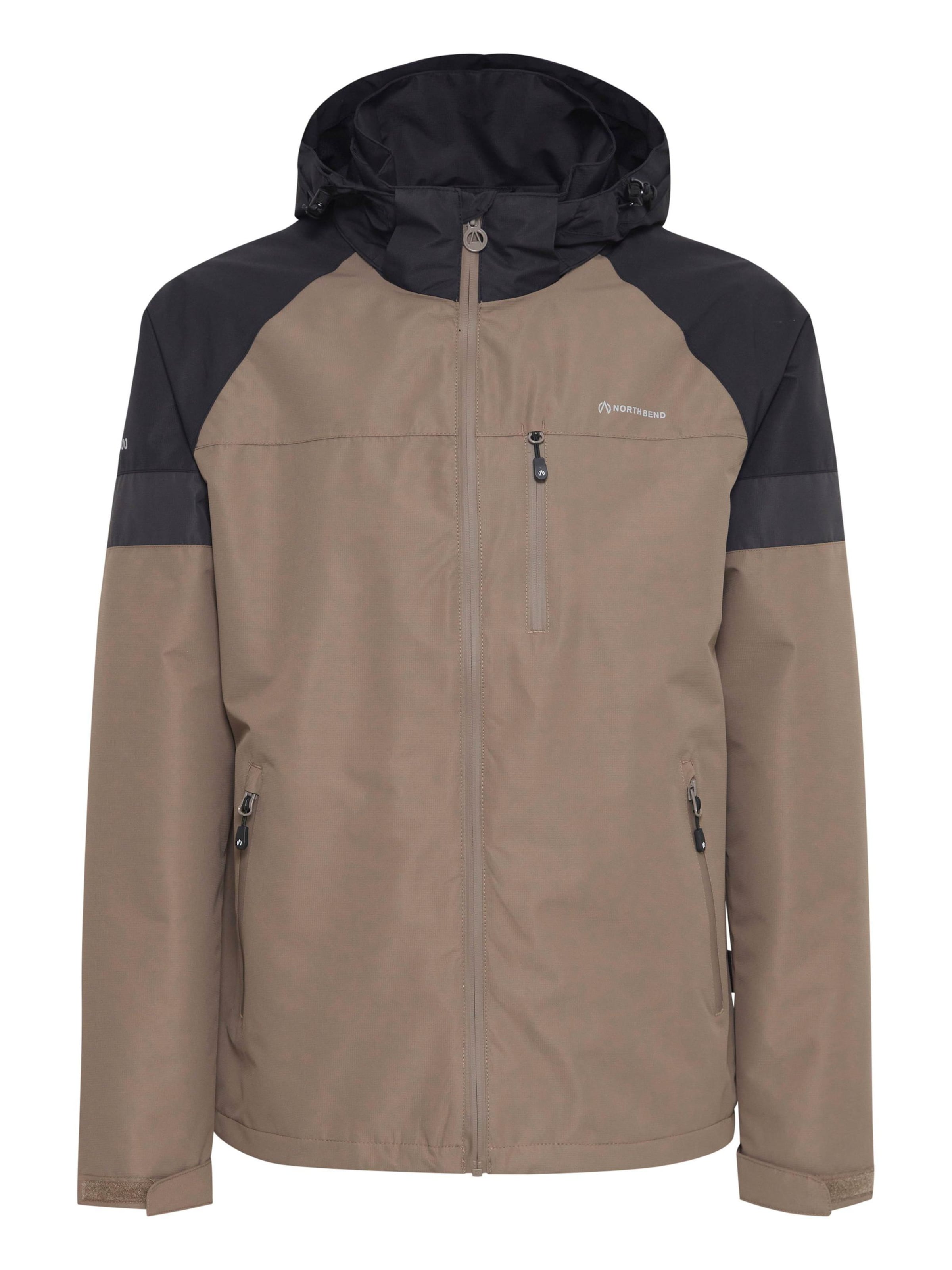 North Bend Functionele jas 'Tompkins' in Grijs: voorkant