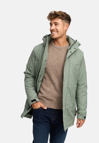 INDICODE JEANS Winterjas 'INBenyot' in Groen: voorkant
