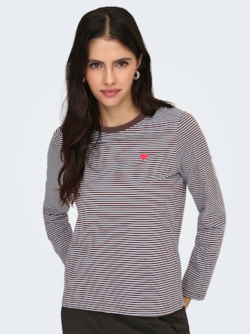 JDY Shirt 'JDYPISA' in Brown