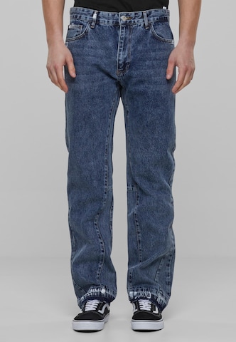 2Y Premium Loosefit Jeans in Blauw: voorkant