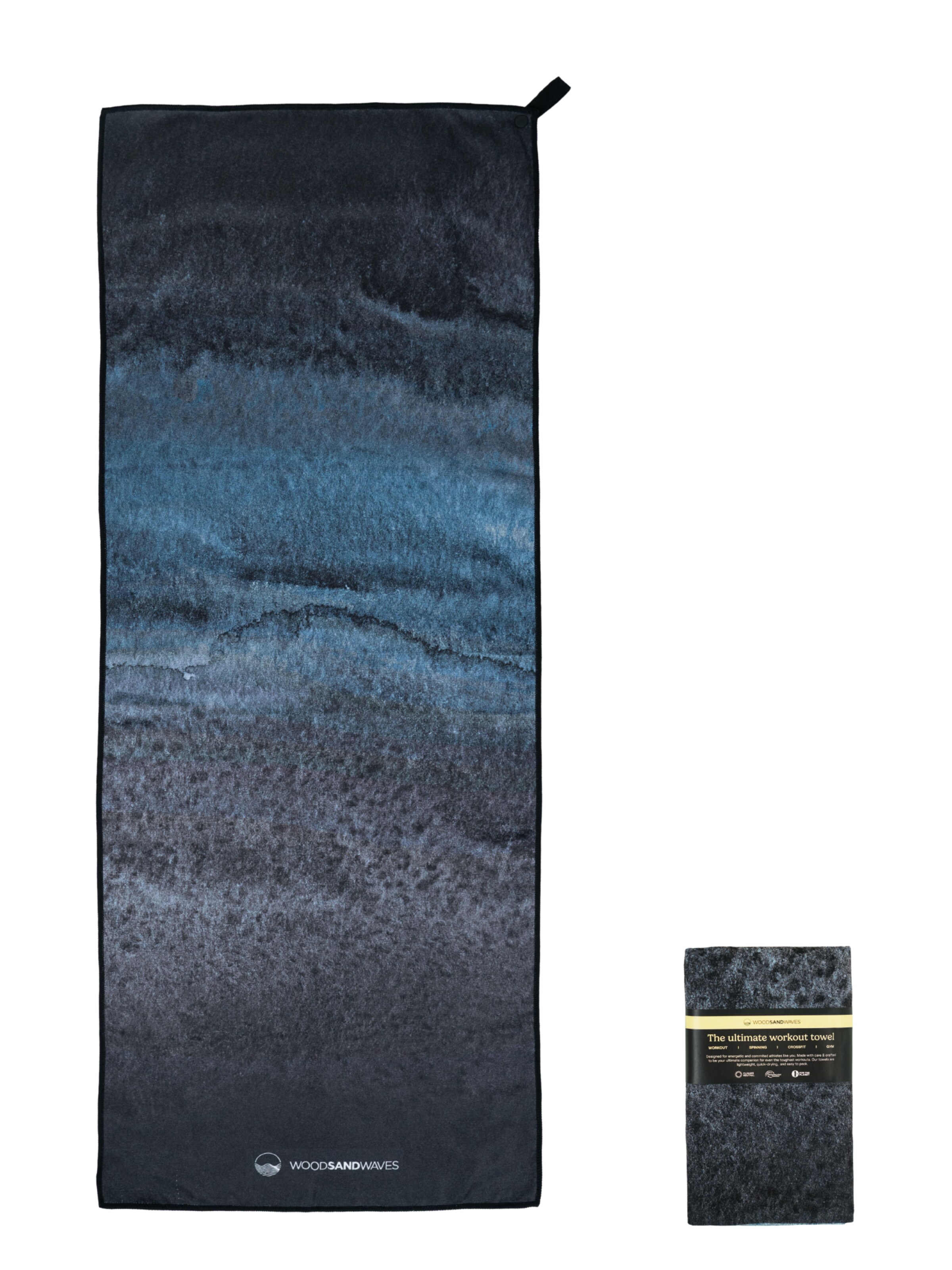 woodsandwaves Towel 'Stormy Skies' in Mixed colors: front