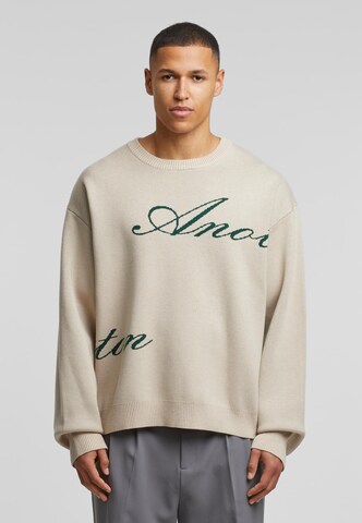 Another Cotton Lab Trui in Beige: voorkant