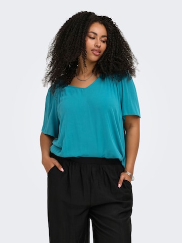 ONLY Carmakoma Bluse 'CARSelasi' i grøn: forside