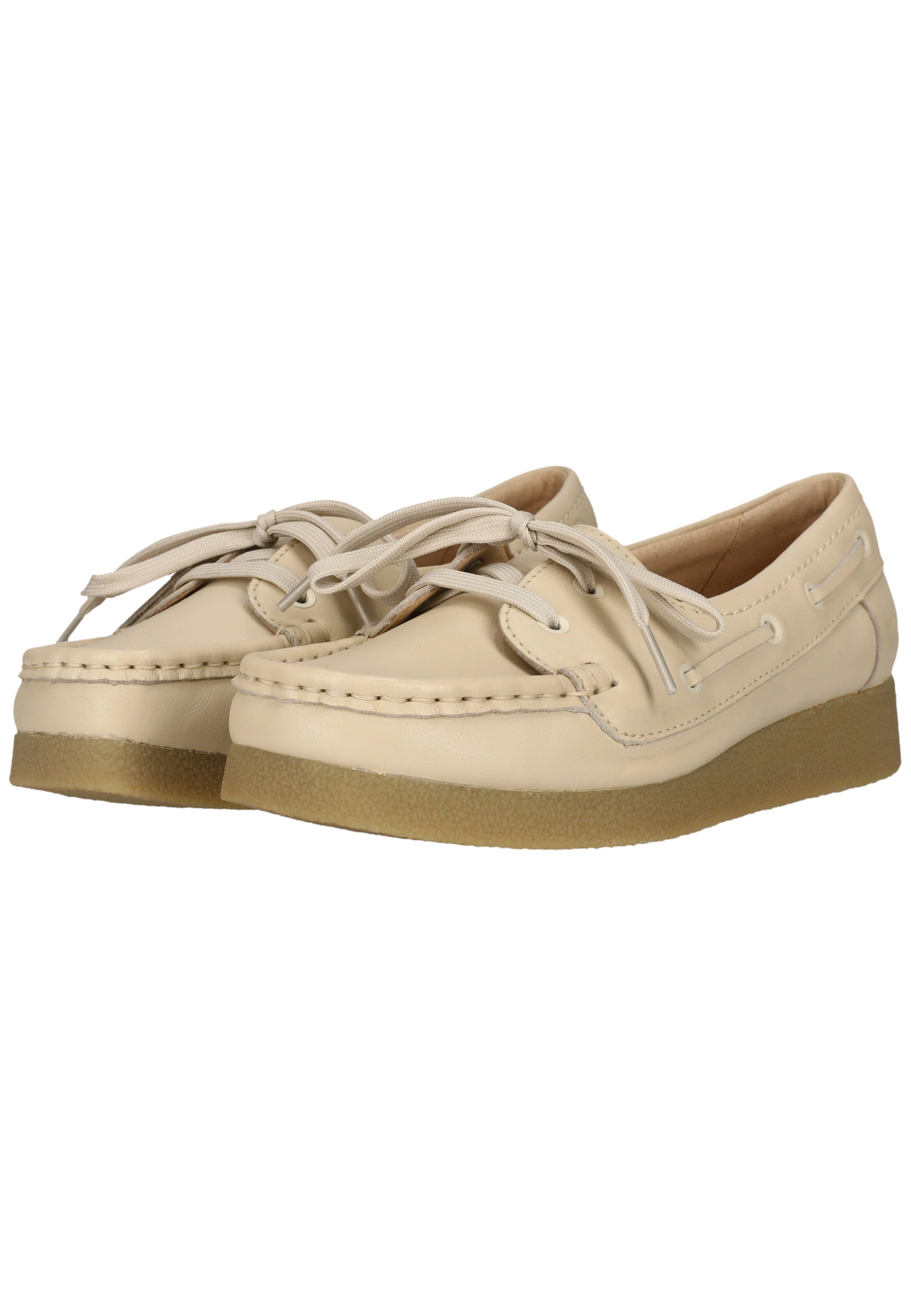 CLARKS Schnürschuhe 'Wallabee EVO Sea' in Beige