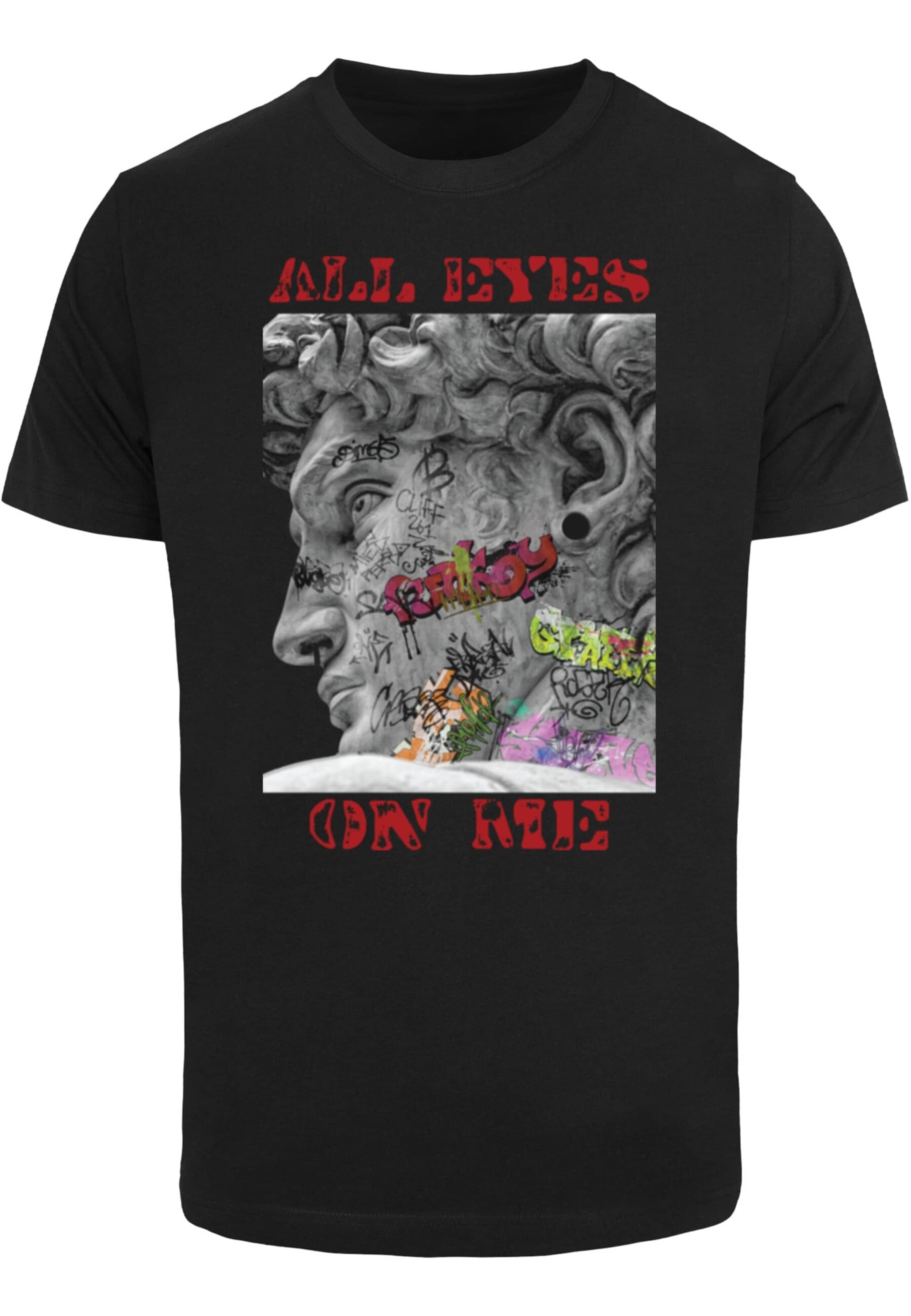 Mister Tee Bluser & t-shirts 'All Eyes Face Statue' i sort: forside