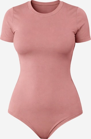 LEAFLETIC Bodysuit in Pink: front