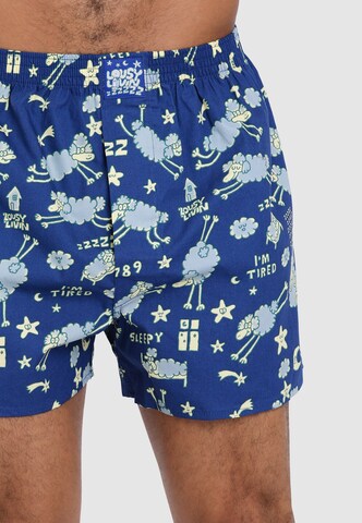 Lousy Livin Boxershorts 'Sheep & Yoga' in Blau