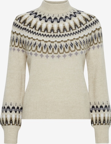 b.young Sweater 'BYOLIKA JACQUARD' in Grey: front