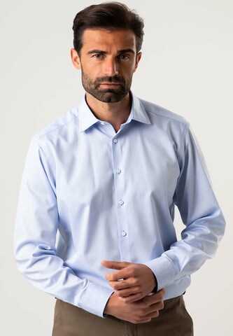 Black Label Shirt Regular fit Zakelijk overhemd 'KENT' in Blauw: voorkant