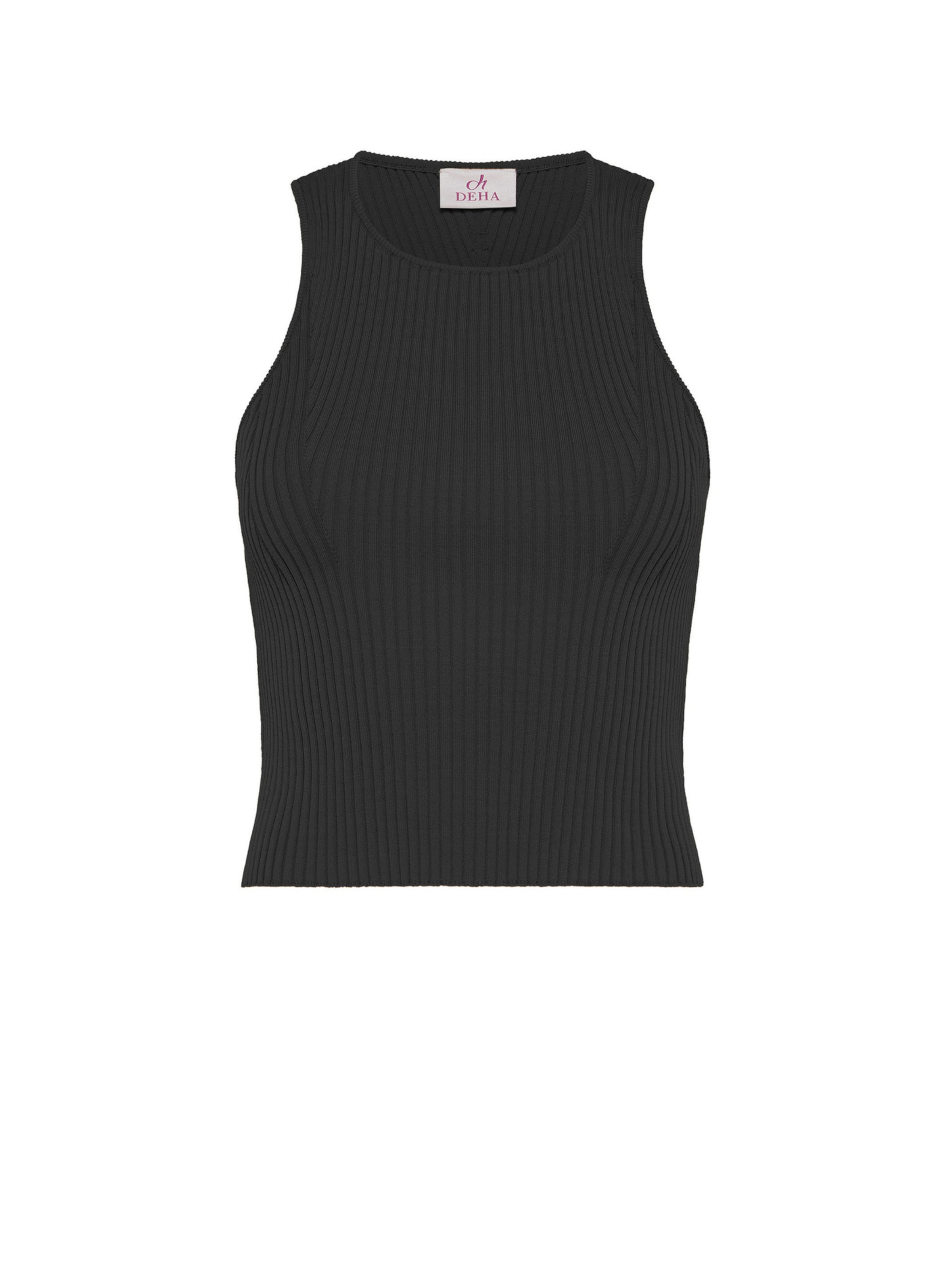 DEHA Knitted top in Black: front