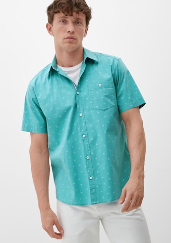 s.Oliver - Ajuste regular Camisa en azul: frente