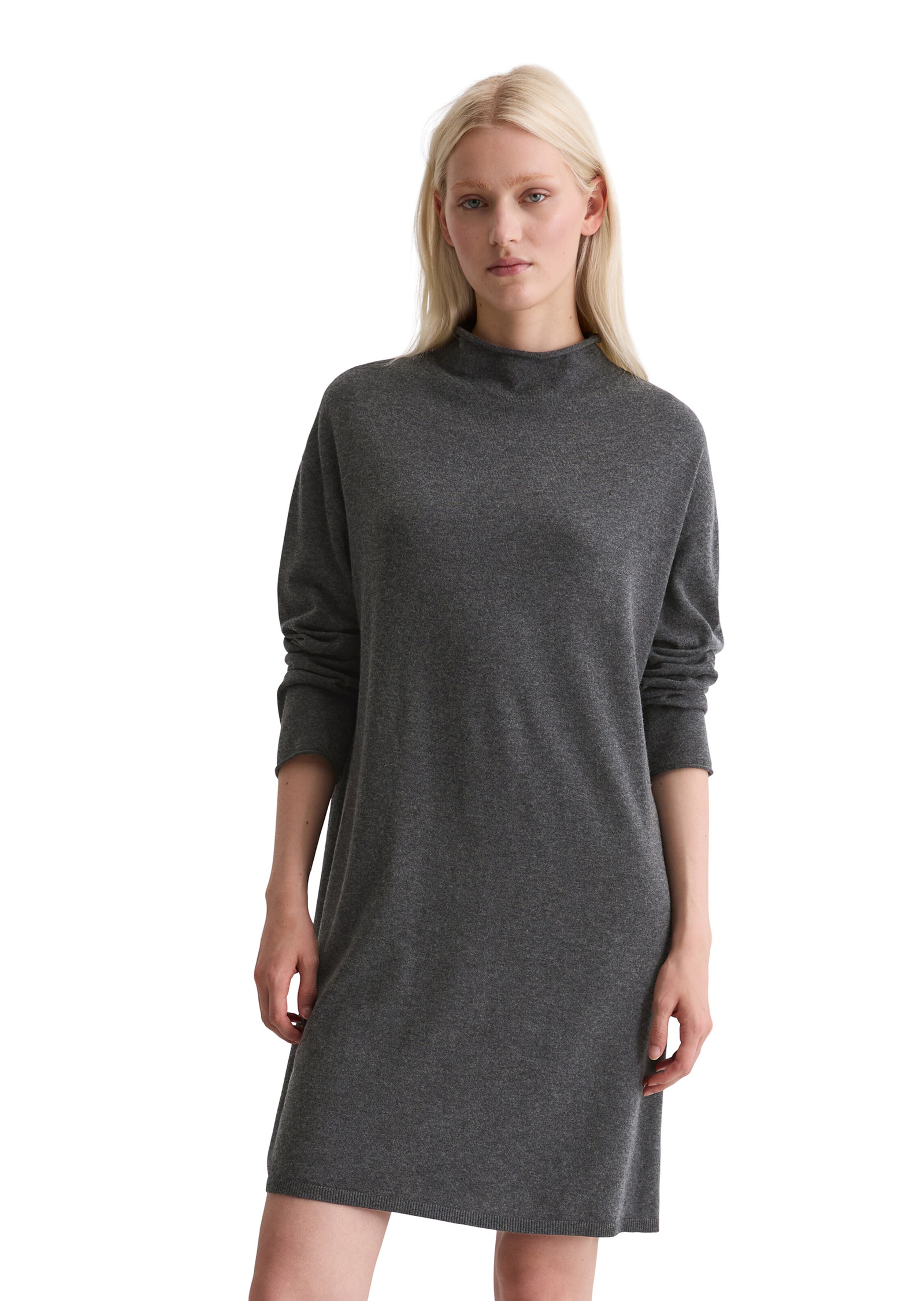 Marc O'Polo Gebreide jurk in Grijs: voorkant