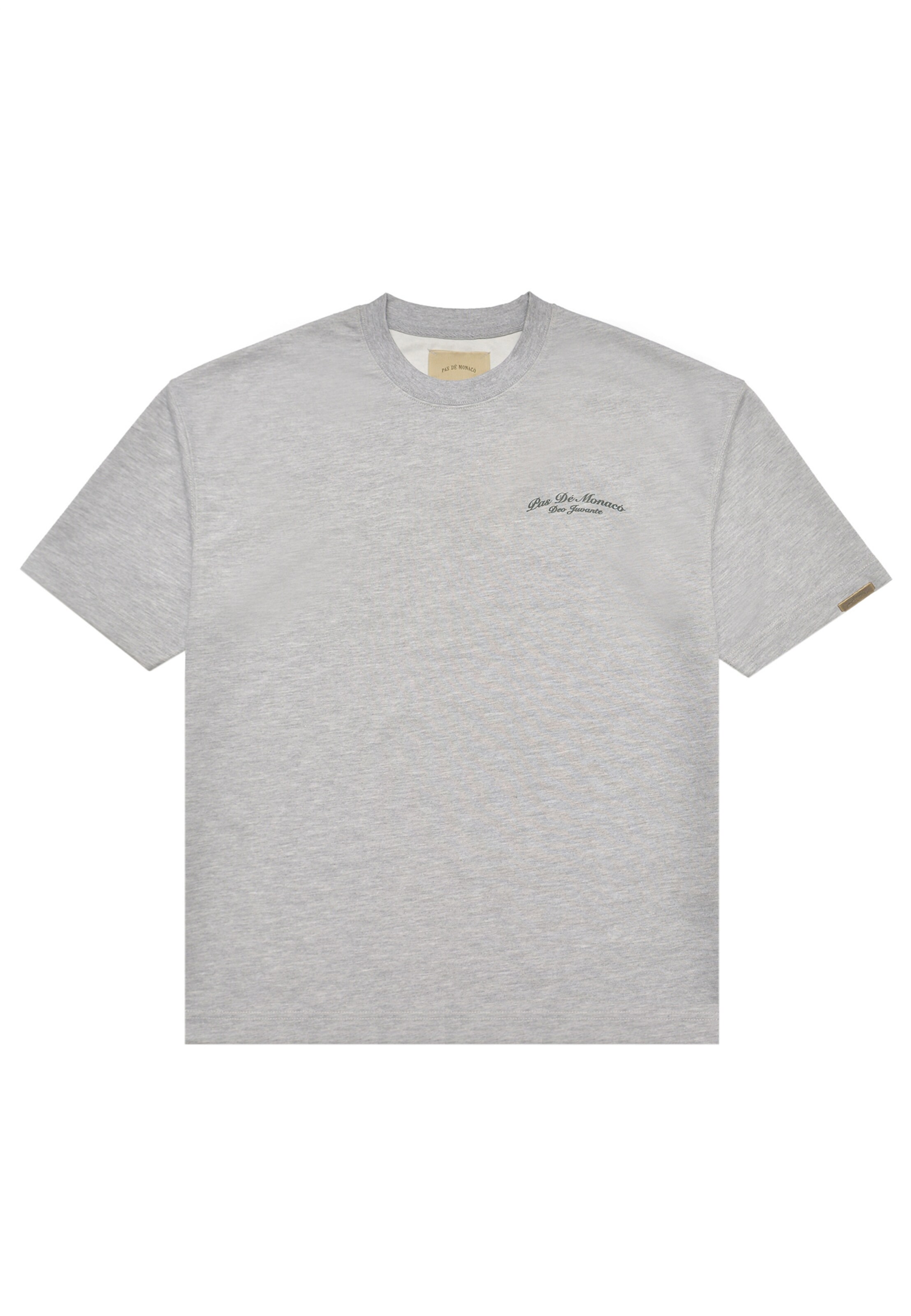 Pas De Monaco T-Shirt 'Crest' in Grau: Vorderseite