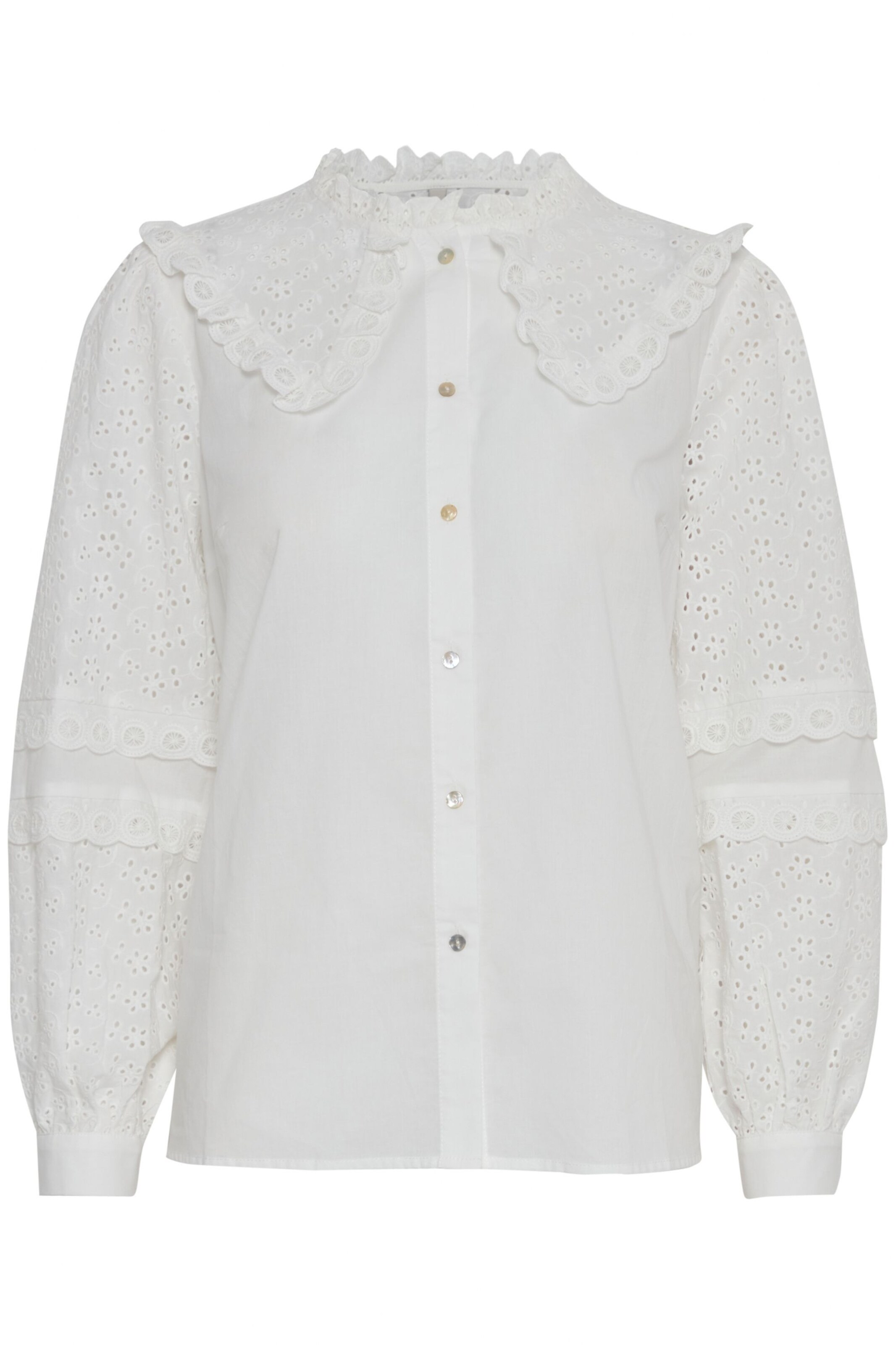 PULZ Jeans Bluse 'Olivia' in Weiß: Vorderseite