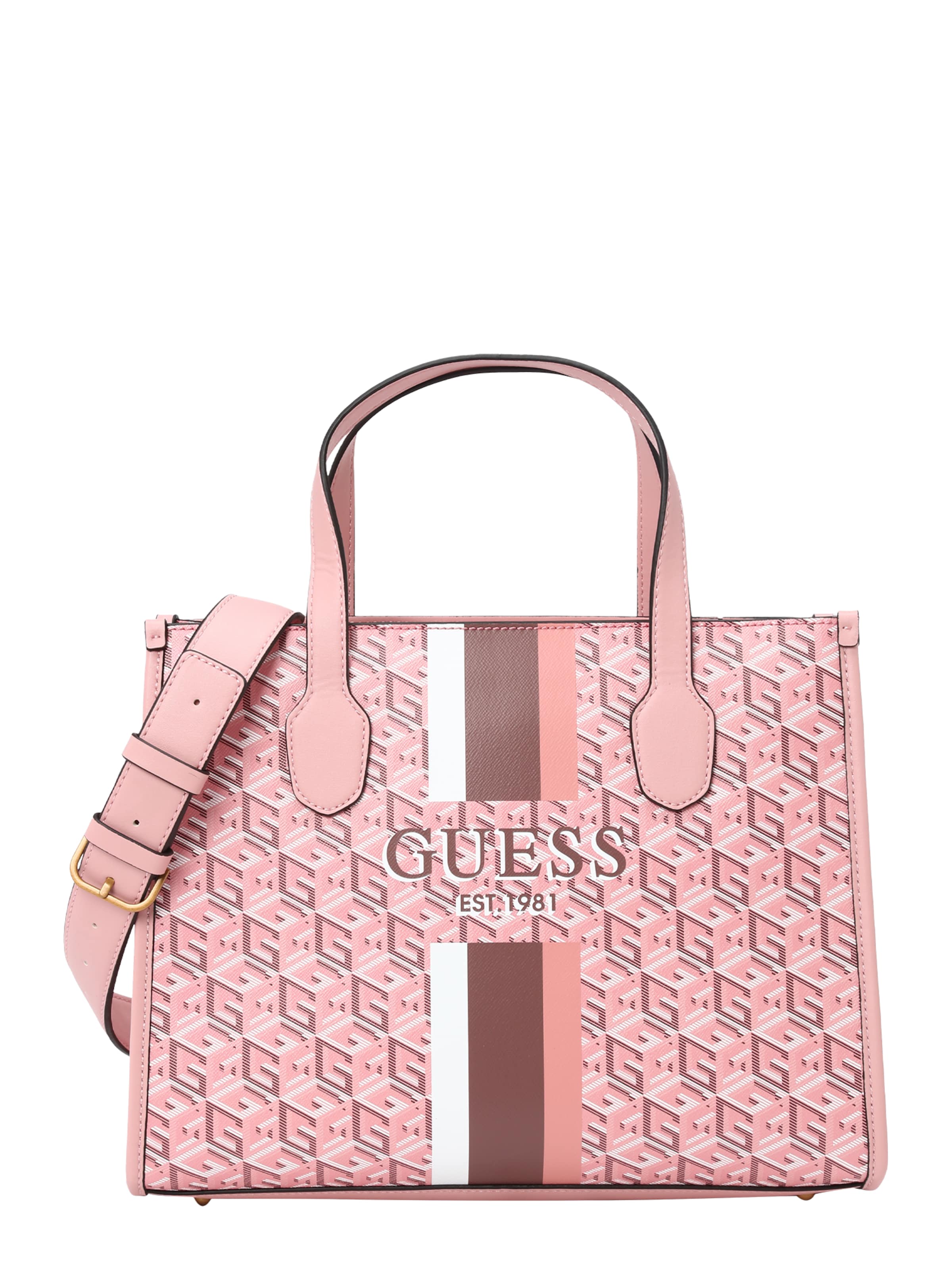 GUESS - Bolso de mano 'Silvana' en rosa: frente