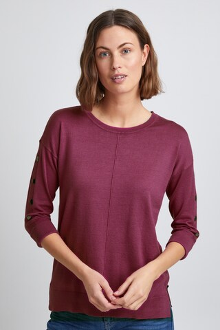 Fransa Sweater in Purple: front