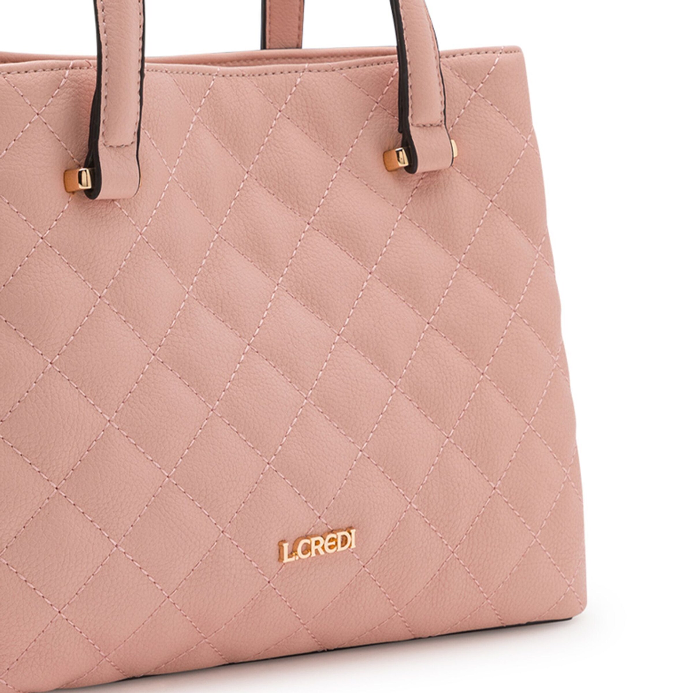 Borsa a spalla 'Orsina' di L.CREDI in rosa