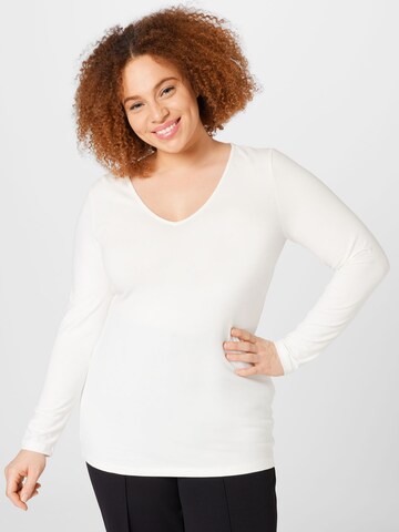 Vero Moda Curve Shirt 'Paxi' in White: front