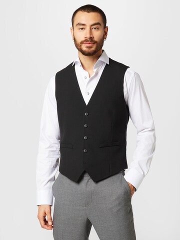 BURTON MENSWEAR LONDON Suit Vest in Black: front