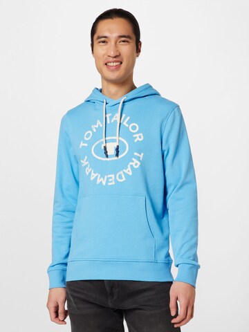 Sweat-shirt TOM TAILOR en bleu : devant