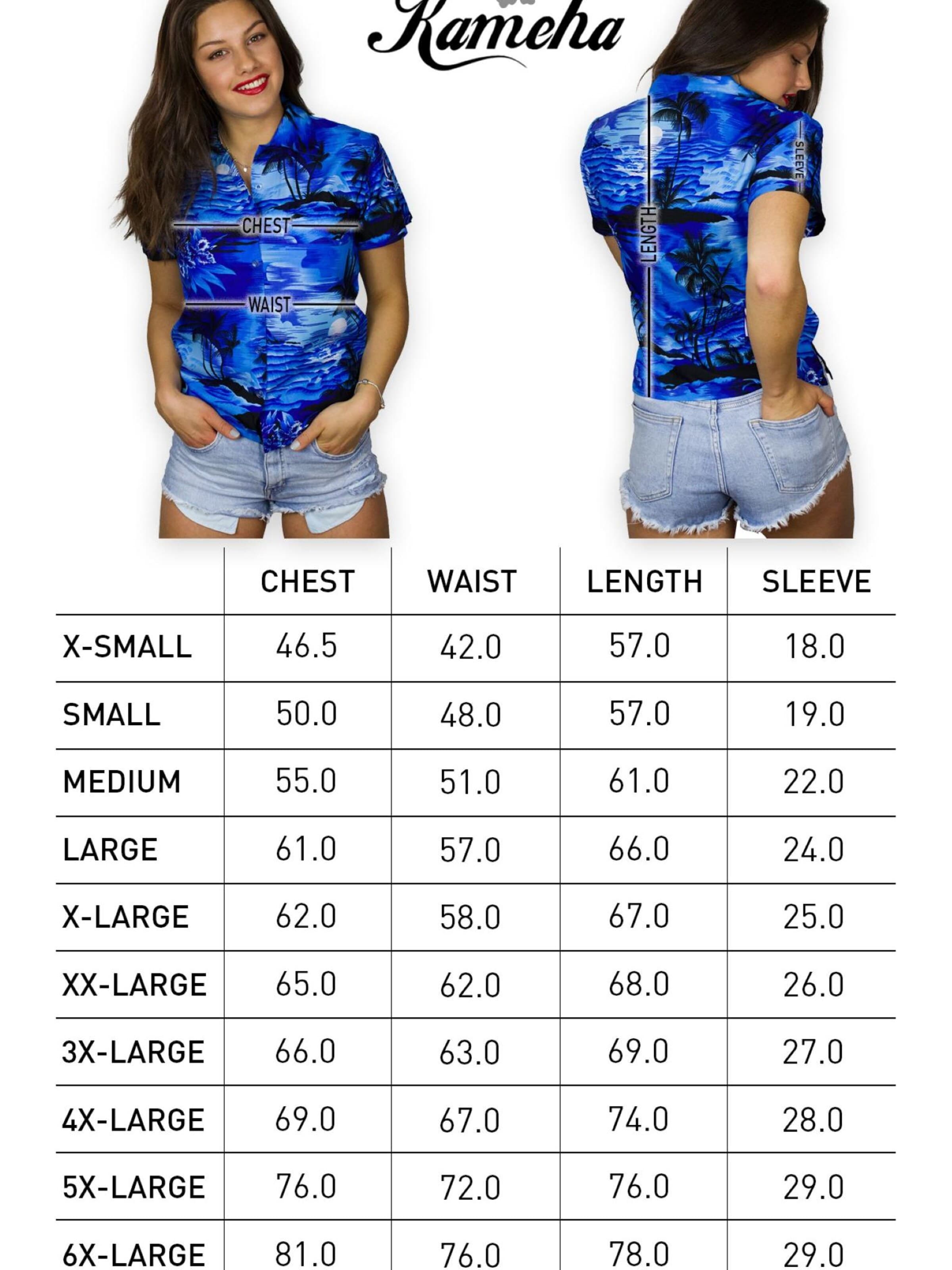 King Kameha Bluse 'Surf'‌‌‌‌‌‌‌‌‌ in Blau