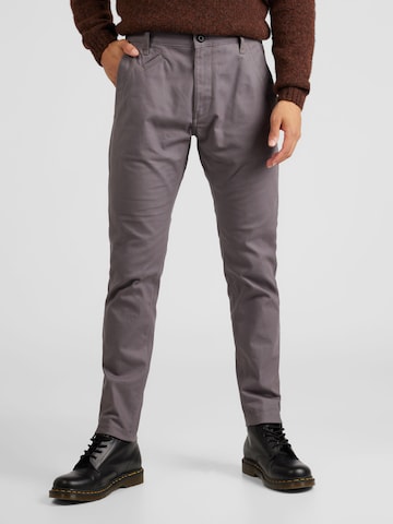 G-Star RAW - Slimfit Calças chino 'Bronson 2.0 ' em cinzento: frente