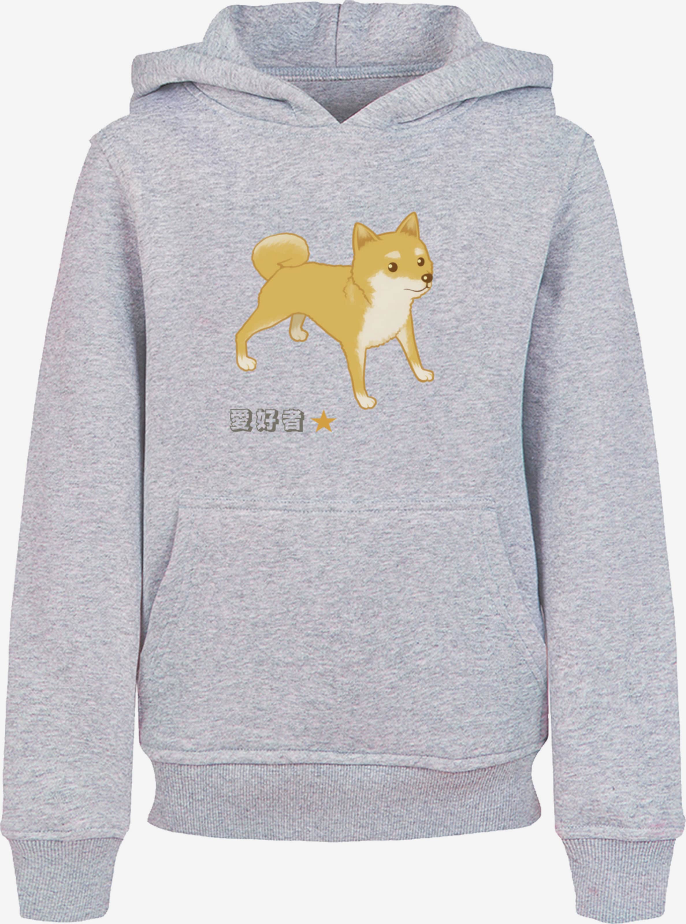 F4NT4STIC Sweatshirt 'Shiba Inu Hund' in Grey | ABOUT YOU