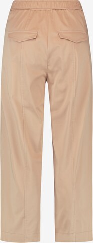 GERRY WEBER Wide leg Pressveckad byxa i beige