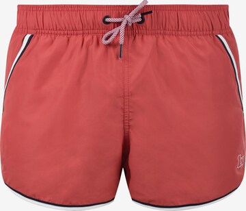 BLEND Board Shorts 'Balderian' in Red: front