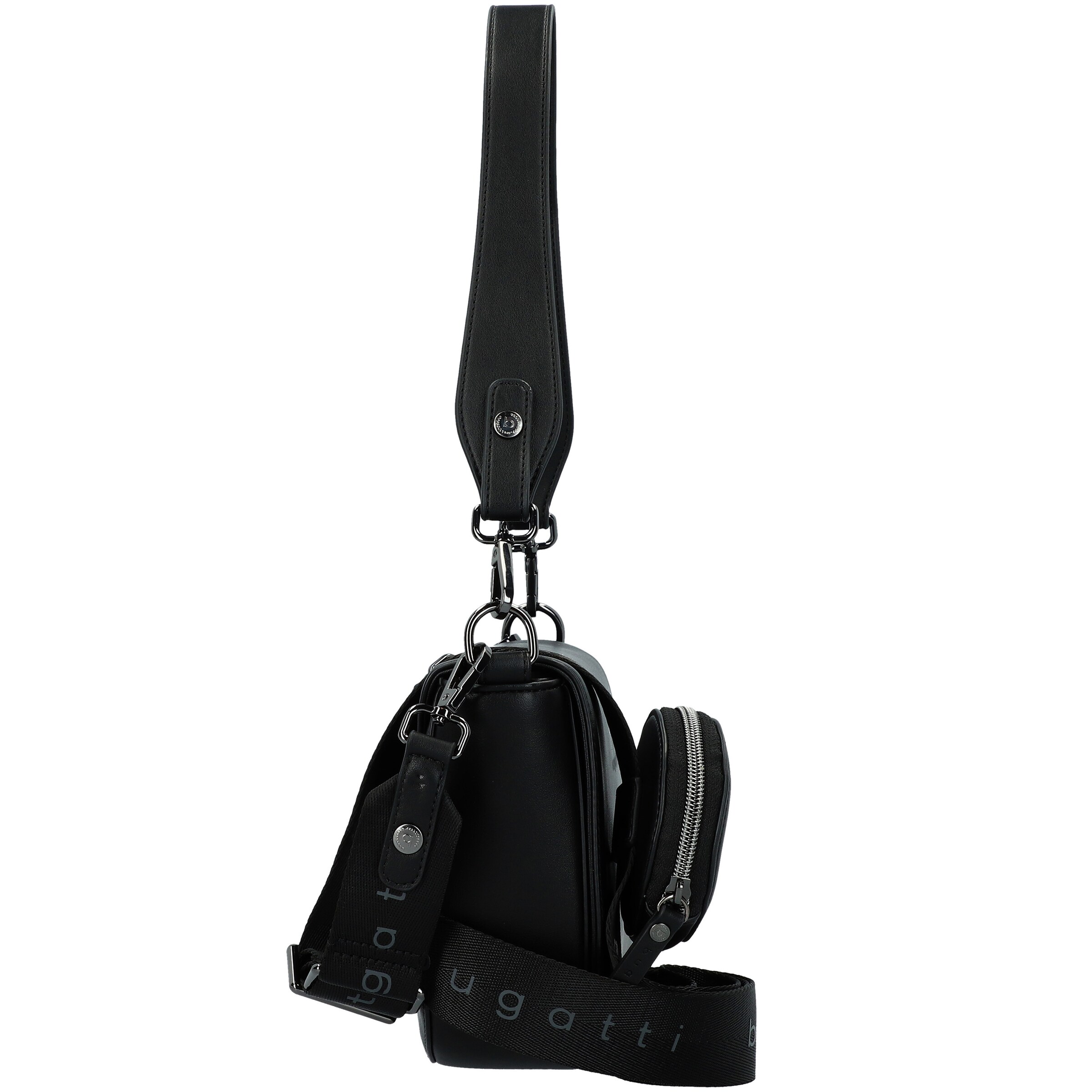 bugatti Schultertasche 'Almata' in Schwarz