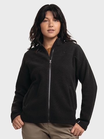 Schöffel Athletic fleece jacket 'Purga' in Black: front