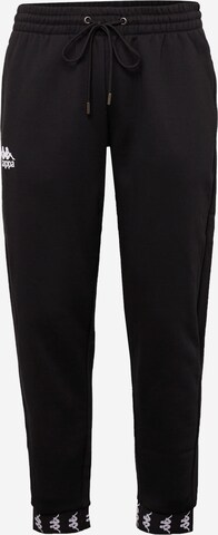 KAPPA Zúžený Kalhoty 'LEOPOLD' – černá: přední strana