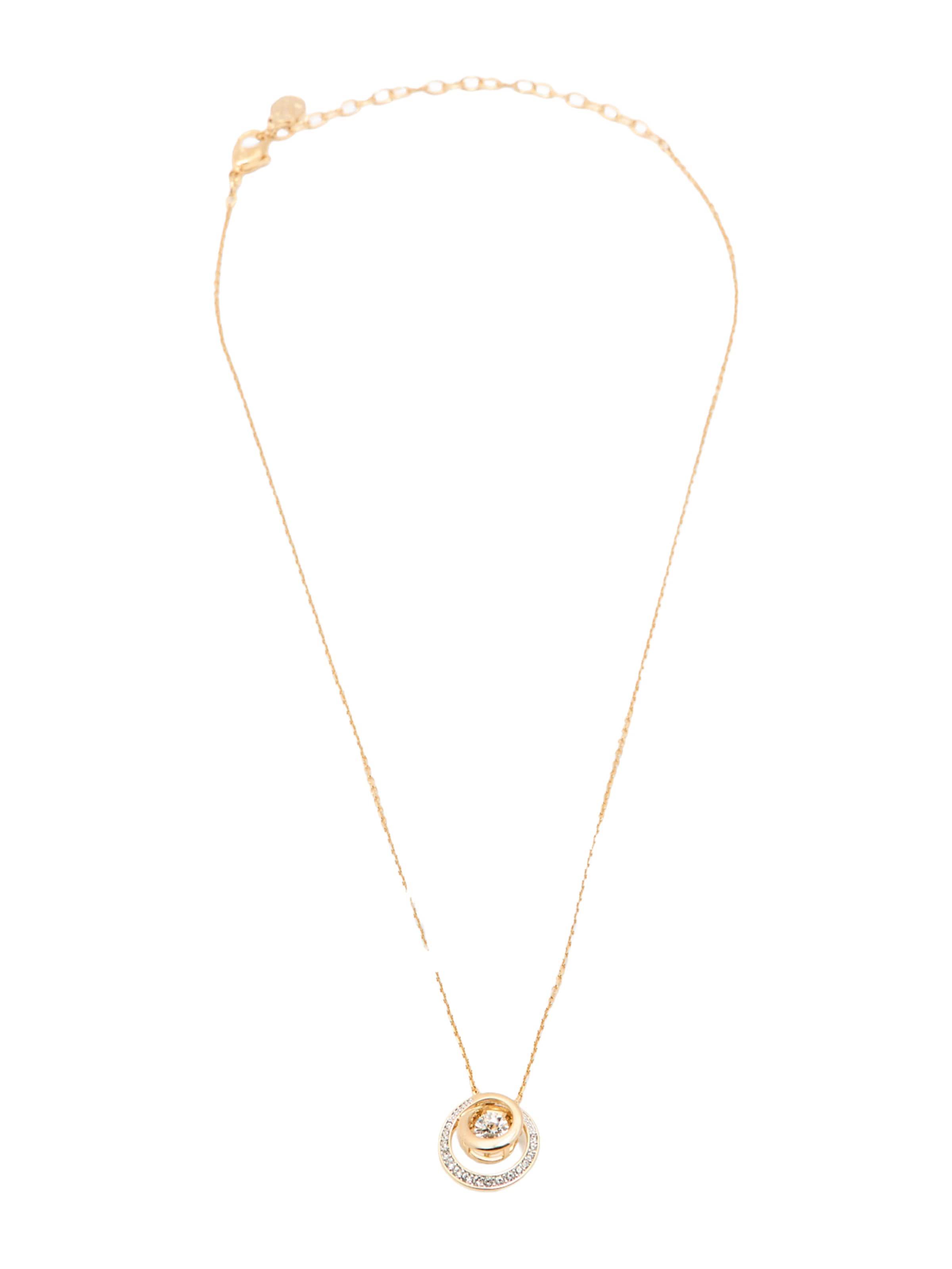 Swarovski Lánc - arany: elől