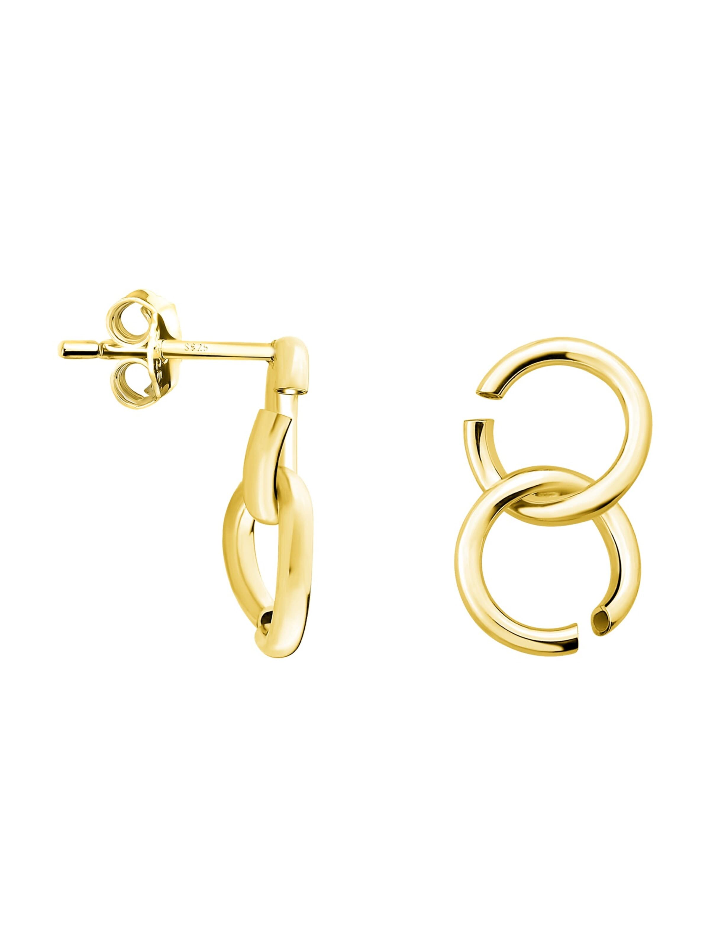 Sofia Milani Ohrringe 'Circles'‌‌‌‌‌‌‌‌‌‌ in Gold: Vorderseite