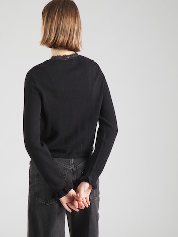 VILA Strickjacke 'VIRIL' in Schwarz