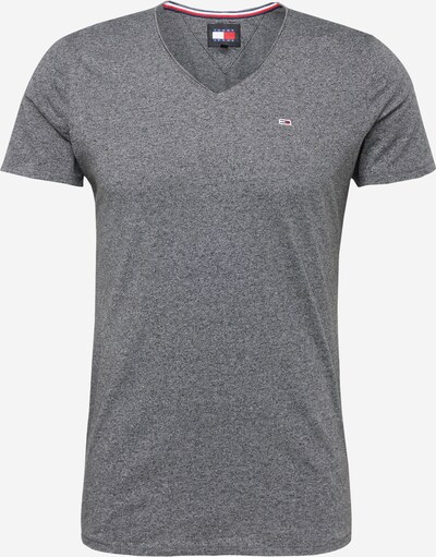 Tommy Jeans T-Shirt 'Jaspe' en gris chiné, Vue avec produit