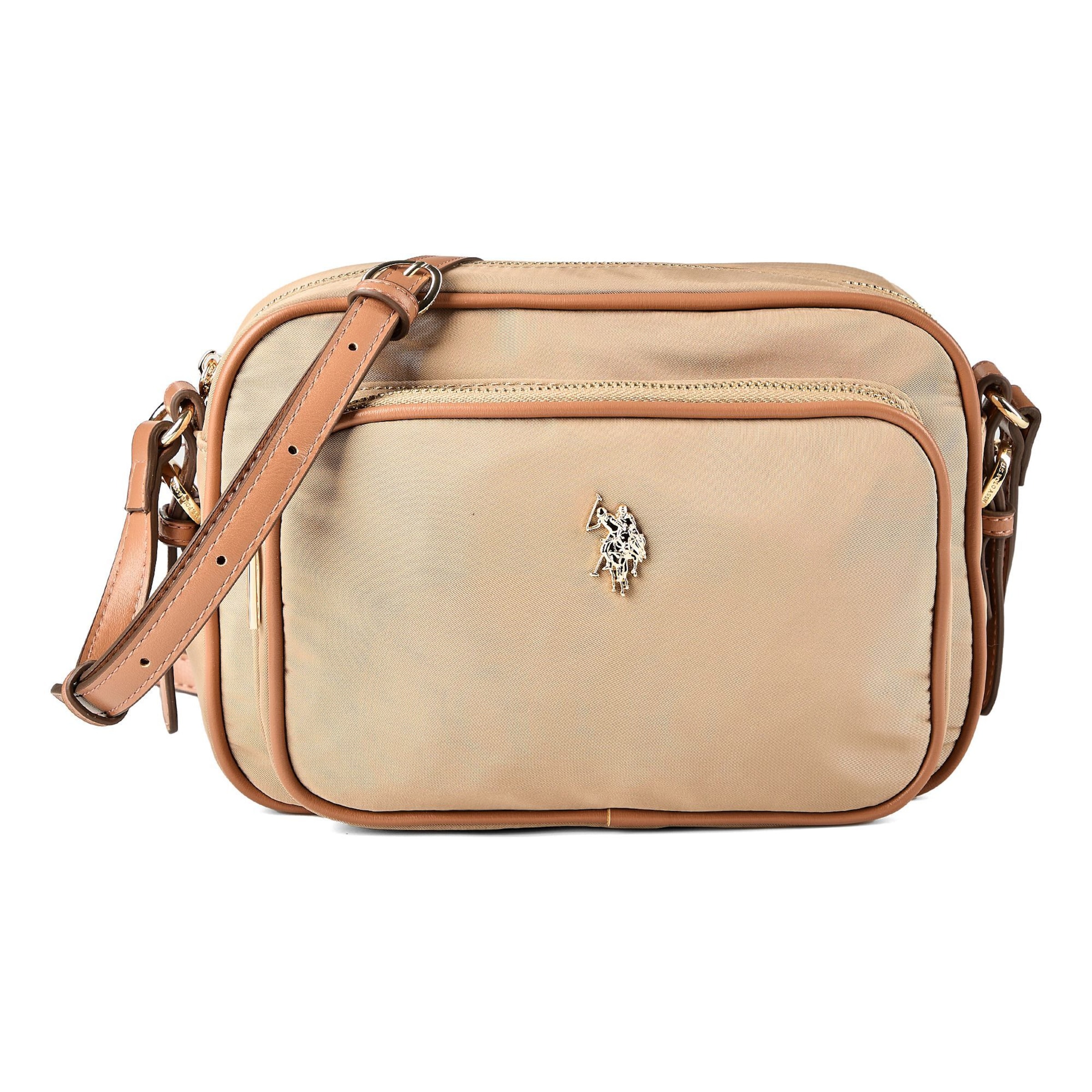 U.S. POLO ASSN. Crossbody bag 'Houston' in Beige: front