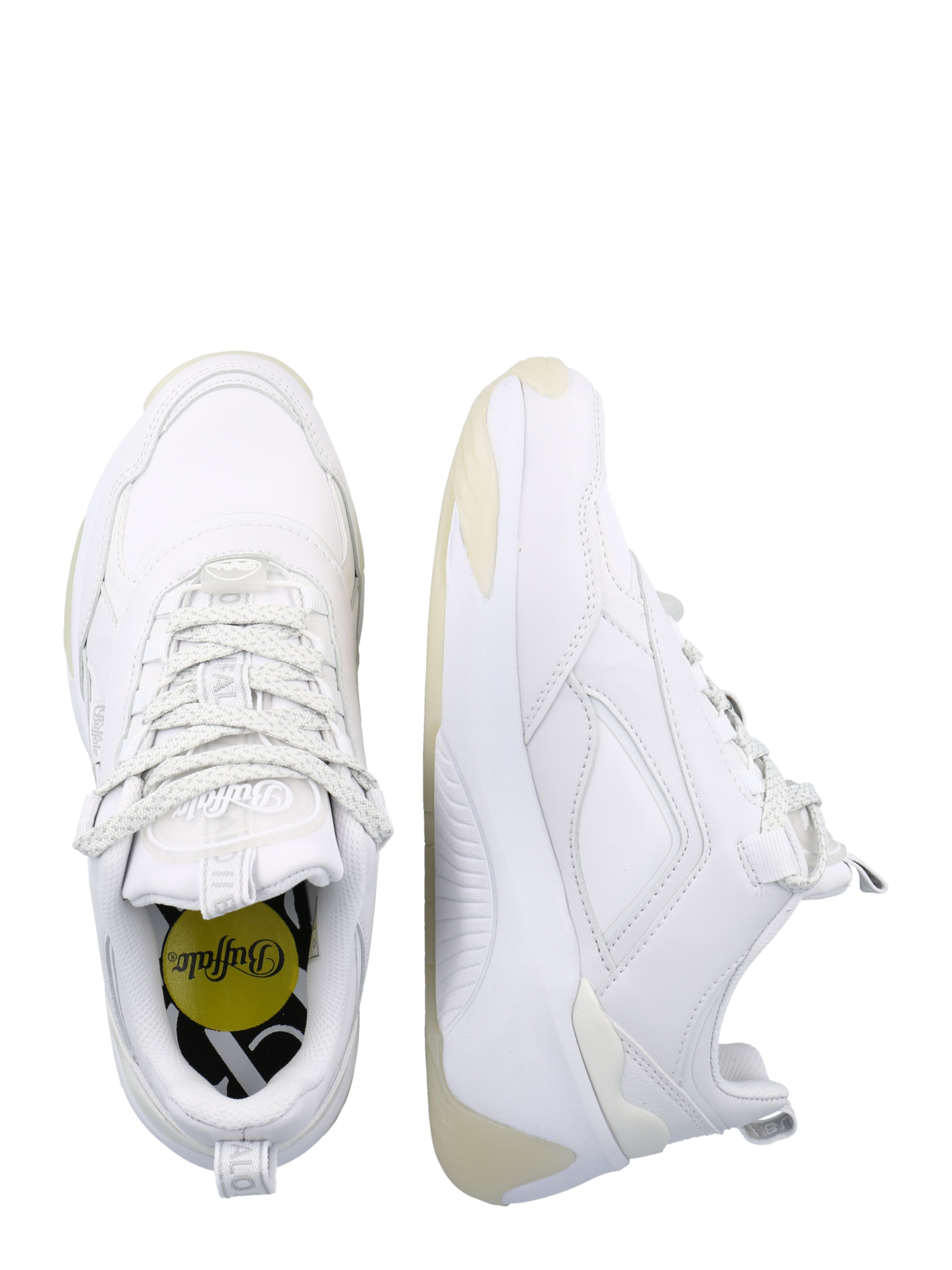 BUFFALO - Sapatilhas baixas 'Lean' em branco