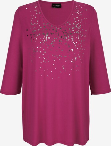 T-shirt MIAMODA en rose : devant