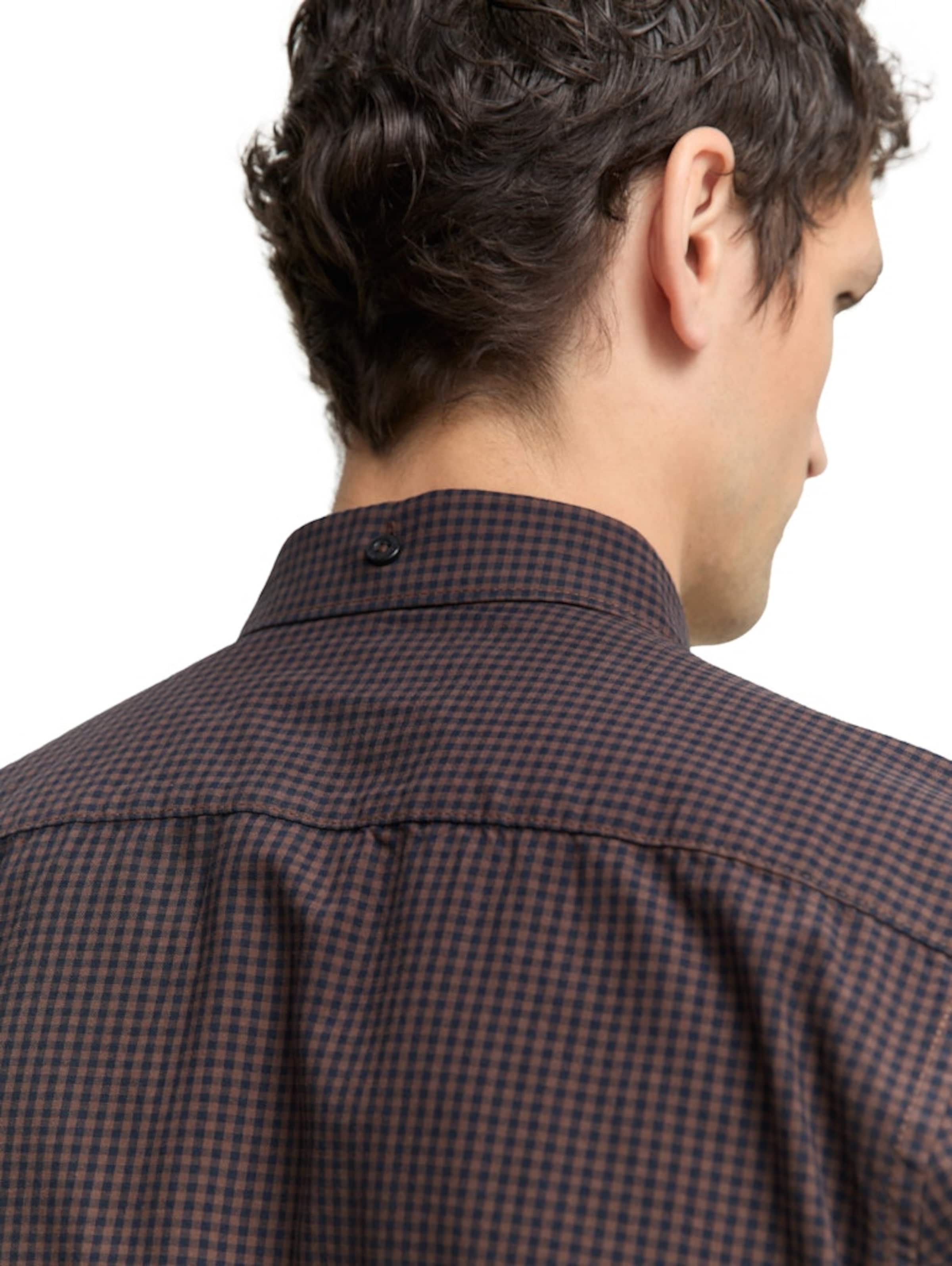 TOM TAILOR Regular fit Риза в кафяво