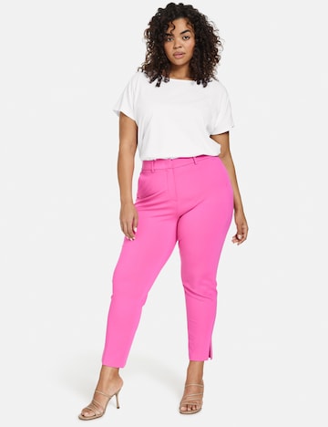 SAMOON Regular Trousers in Pink