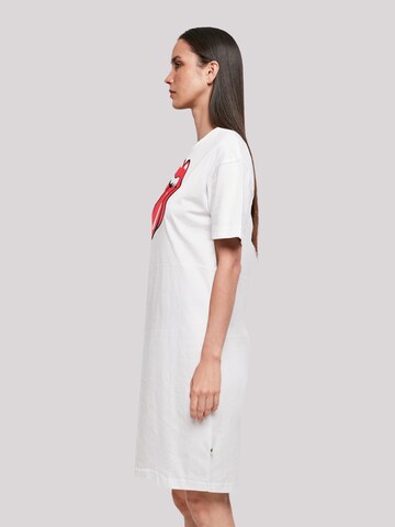 Robe 'The Rolling Stones Zunge' F4NT4STIC en blanc