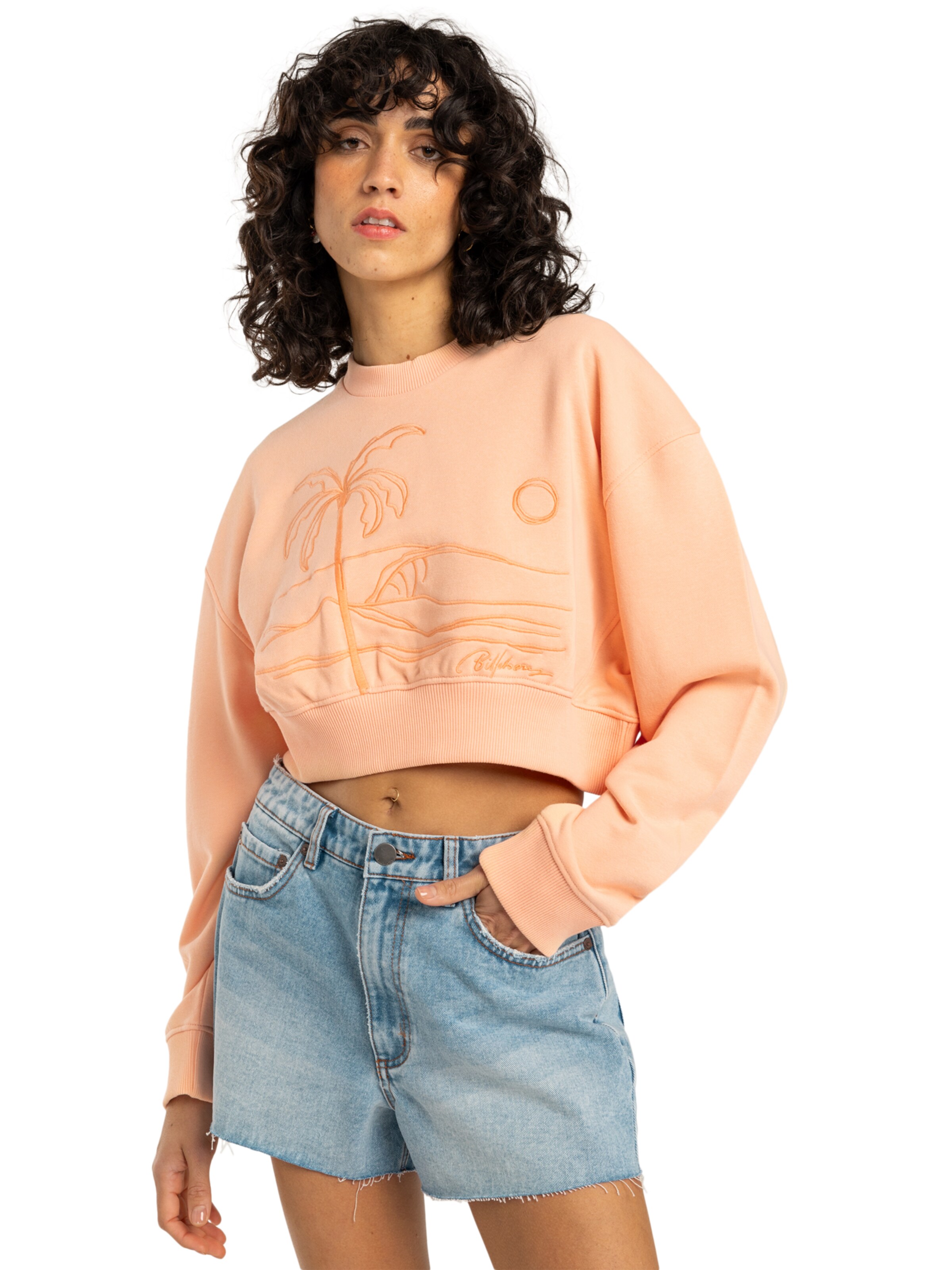 Sweat-shirt BILLABONG en orange : devant