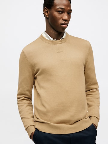 HUGO Pulóver 'San Cassius-C2' - bézs