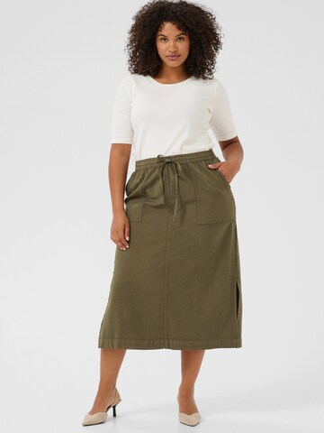 KAFFE CURVE Skirt 'KCnana Liah' in Green