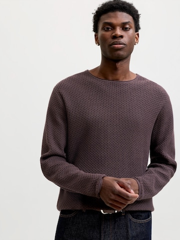 JACK & JONES Trui 'JPRBlumason' in Bruin